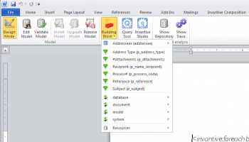 Invantive Composition for Word screenshot