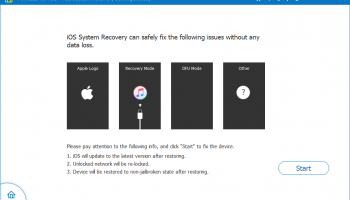 FoneLab iOS System Recovery screenshot