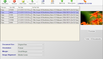 Free JPG to PDF Converter 4dots screenshot