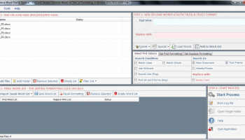 Advance Word Find Replace Pro screenshot