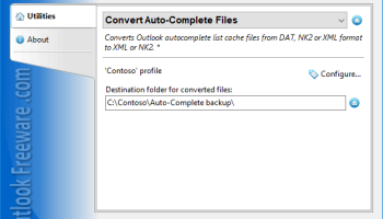 Convert Auto-Complete Files for Outlook screenshot