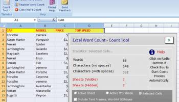 ExcelWord Count V3.0 screenshot