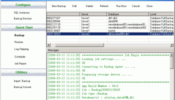 DataBK SQL Server Backup screenshot