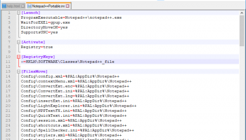 Notepad++ Portable screenshot