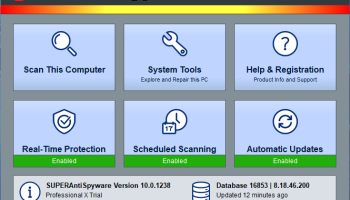 SUPERAntiSpyware Professional Edition screenshot