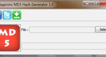 Appnimi MD5 Hash Generator screenshot