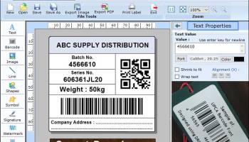 Generate Packaging Barcode screenshot