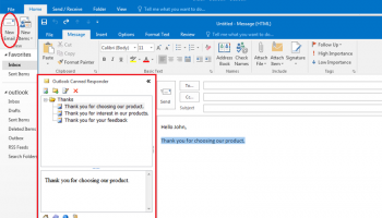 Canned Responder for Outlook screenshot