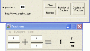 Breaktru Fractions n Decimals screenshot