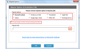 Convert CommuniGate to Windows Live Mail screenshot