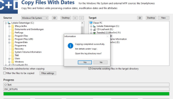 Copy Files With Dates screenshot