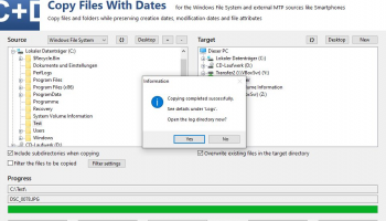 Copy Files With Dates screenshot