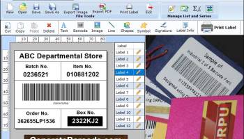 Warehousing Barcode Generator Software screenshot