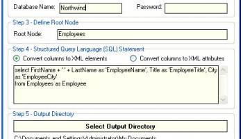 Advanced SQL To XML Query screenshot