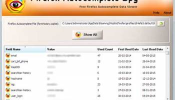 Firefox Autocomplete Spy screenshot