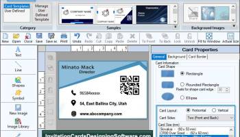 Business Card Designing Program screenshot