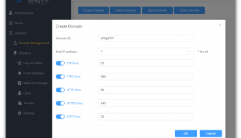 Wing FTP Server screenshot