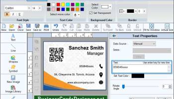 Business Cards Designer Software screenshot