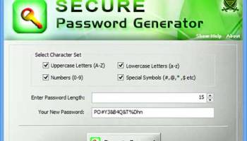 Secure Password Generator screenshot