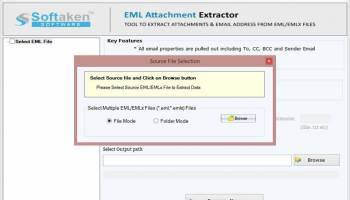 Softaken EML Attachment Extractor screenshot