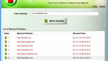 Simple Website Blocker screenshot