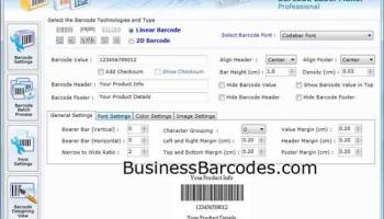 Business Barcodes screenshot