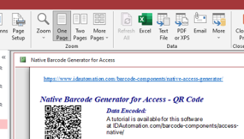 Access QR Code Barcode Generator screenshot
