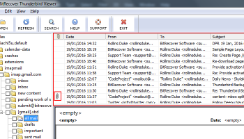 View Thunderbird msf files screenshot