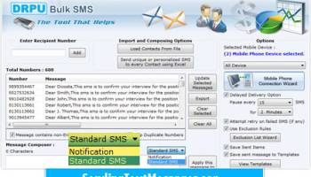 Mobile Messaging Software screenshot