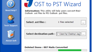 OST to PST Wizard screenshot