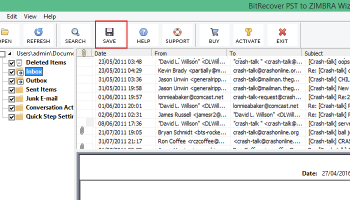 Import PST Files to Zimbra Desktop screenshot