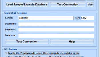 FoxPro Tables To PostgreSQL Converter Software screenshot