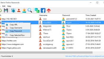 SterJo Firefox Passwords screenshot