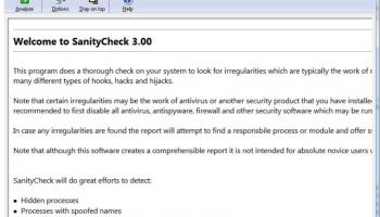 SanityCheck screenshot