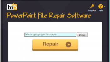 Hi5 Software PowerPoint File Repair screenshot