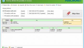 Macrorit Disk Partition Wiper screenshot