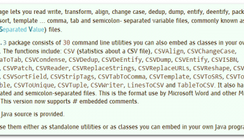 CSVReader/Writer screenshot