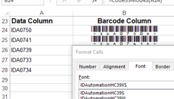Free Code 39 Barcode Font screenshot