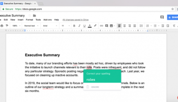 Grammarly for Chrome screenshot