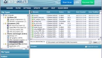 NTFS Undelete screenshot