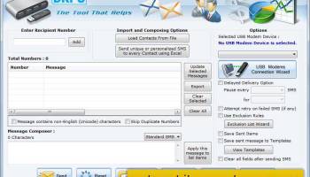 SMS Modems screenshot