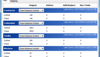 ChaosSync for Outlook screenshot