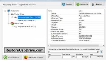 USB Media Data Restore screenshot