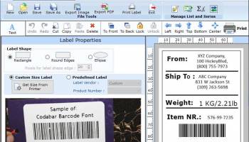 Barcode Labeling Tool screenshot