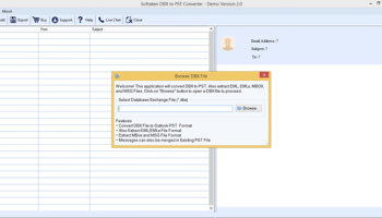 Softakensoftware DBX to Outlook screenshot