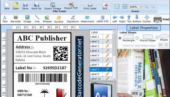 Generate Publisher Barcode screenshot