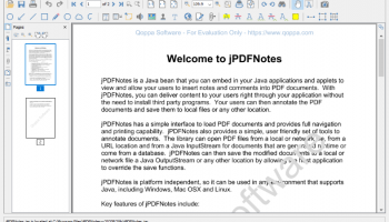 jPDFNotes screenshot