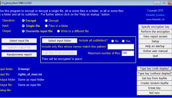 Cryptosystem ME6 screenshot