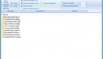PowerCryptor Password Generator screenshot