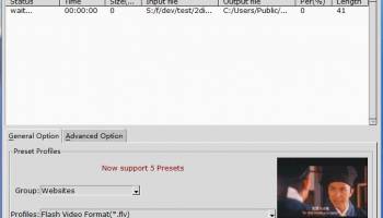 Convert AVI to FLV screenshot
